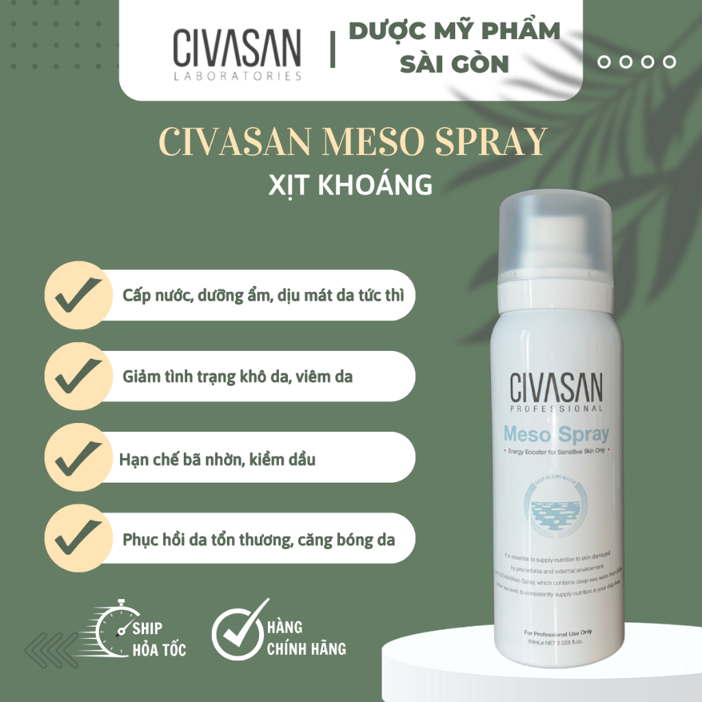 Xịt Khoáng Civasan Meso Spray 60ml