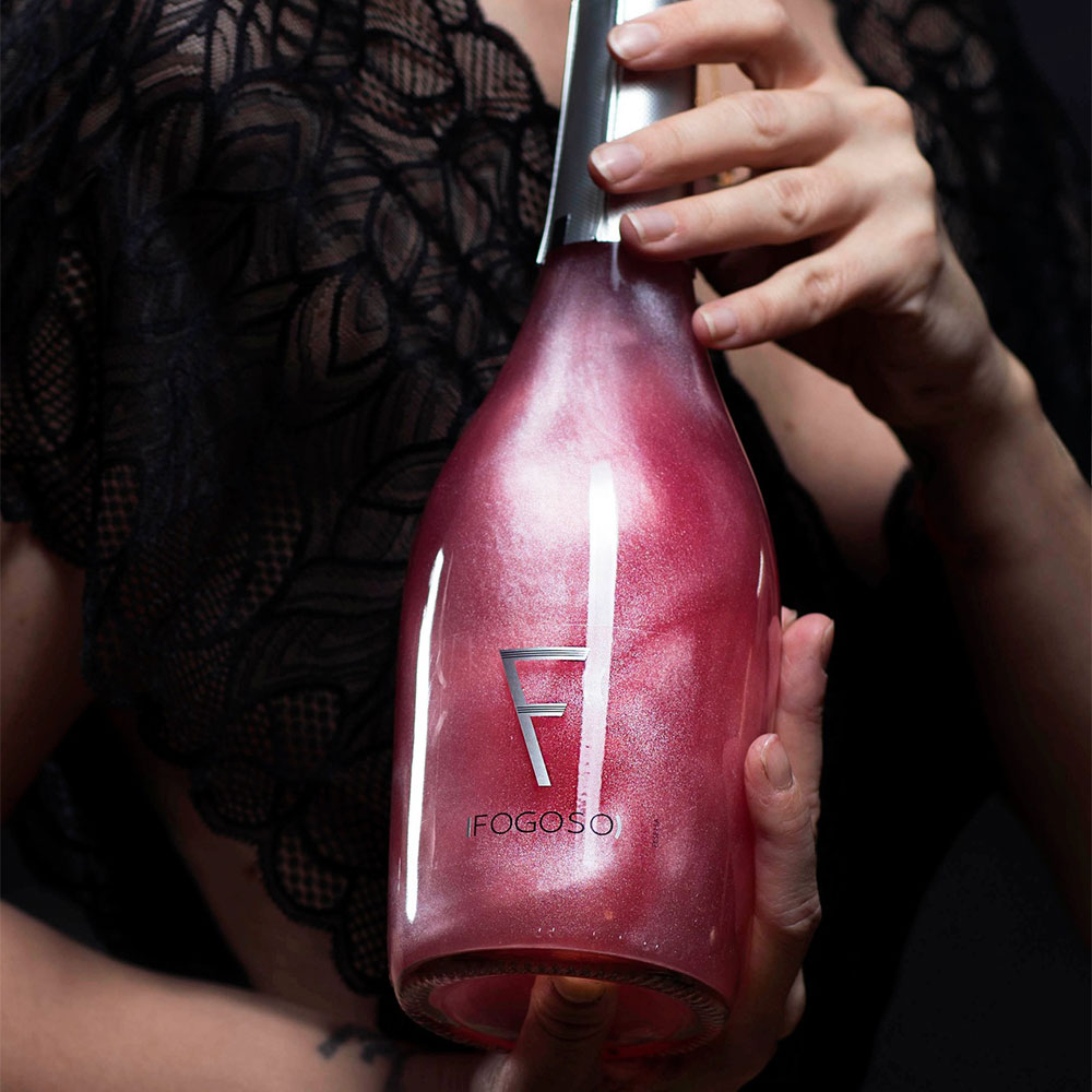 Rượu vang sủi Sparkling Fogoso Rosa hồng 750ml (vang nổ)