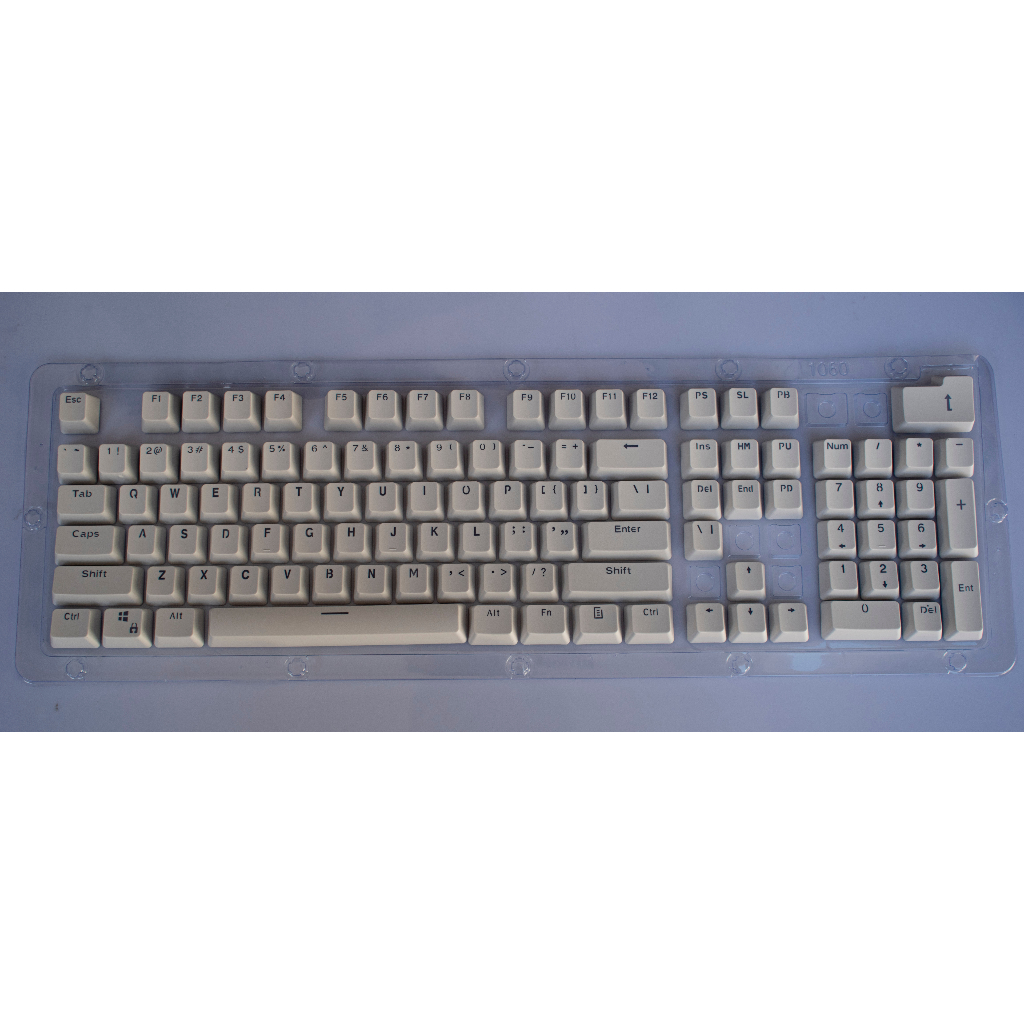 Keycaps màu xuyên led PBT Double Shot OEM profile - Nút phím cơ nhiều màu sắc 104 phím