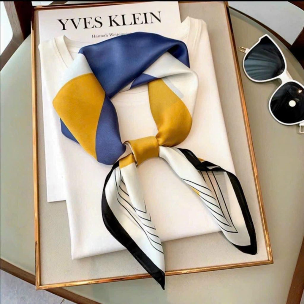 Khăn Lụa Satin Vuông 70cm x70cm  sét 2cái