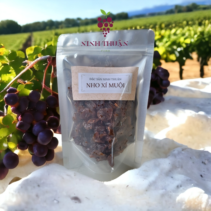 Nho Xí Muội Ninh Thuận túi zip ăn liền