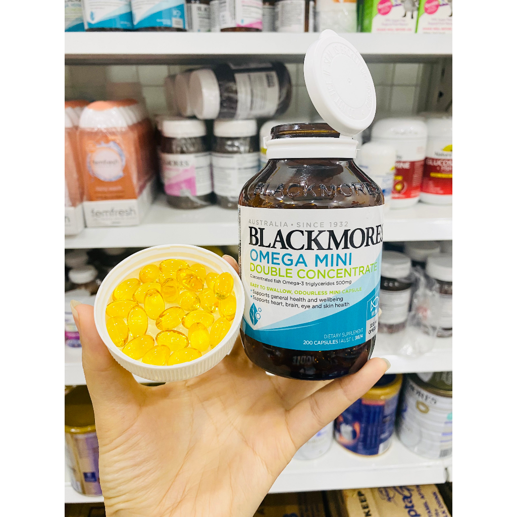 Dầu cá Omega mini Fish Oil Blackmores 200v và 400v