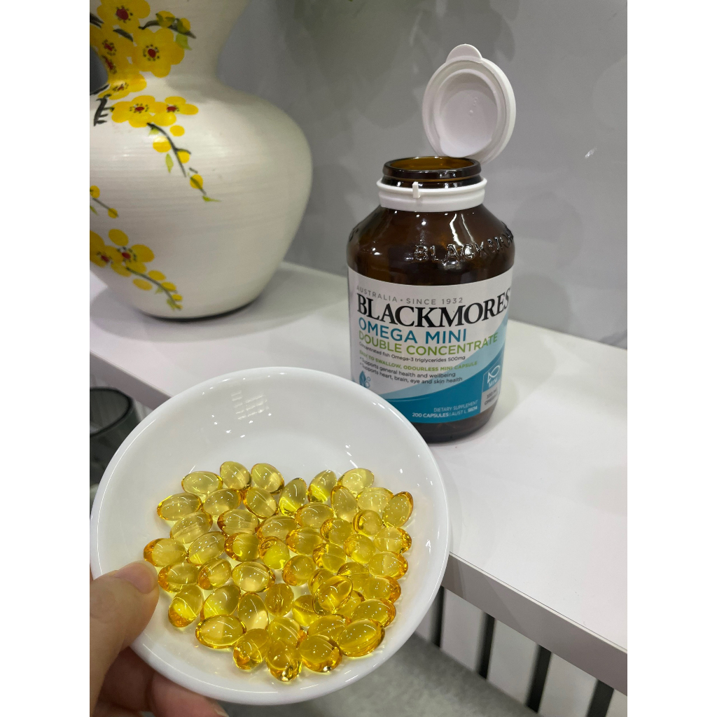 Dầu cá Omega mini Fish Oil Blackmores 200v và 400v