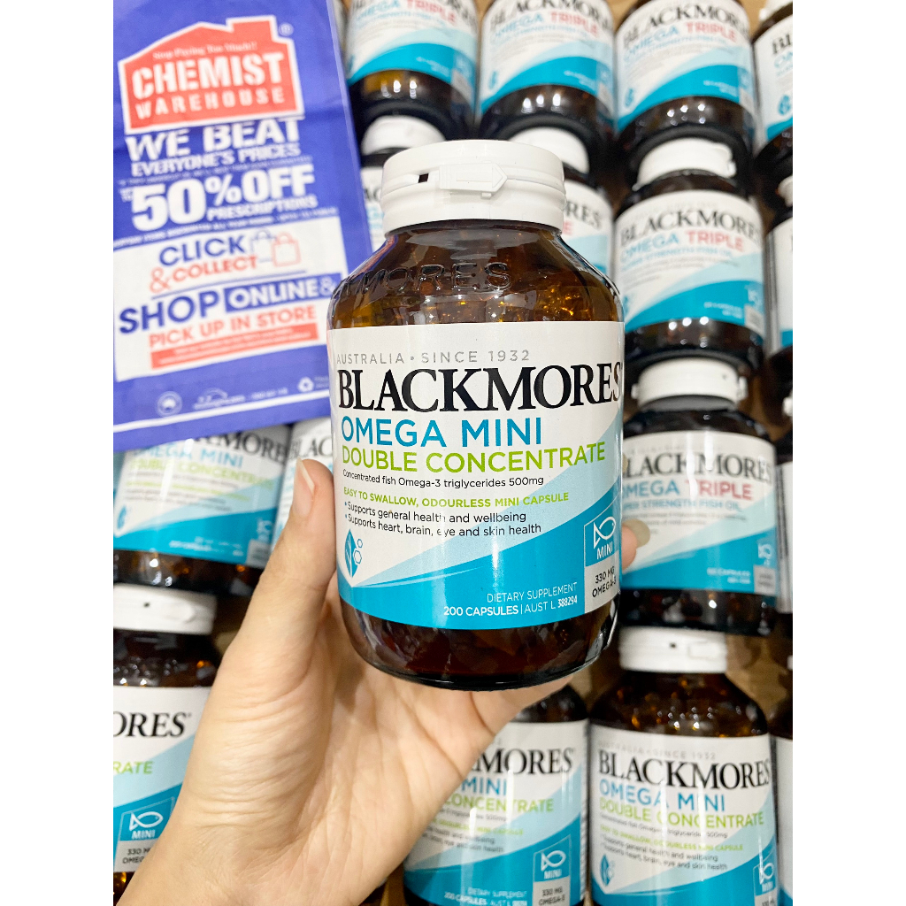 Dầu cá Omega mini Fish Oil Blackmores 200v và 400v