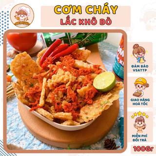 Cơm cháy lắc khô bò gói thử 100g Ăn Vặt Vui