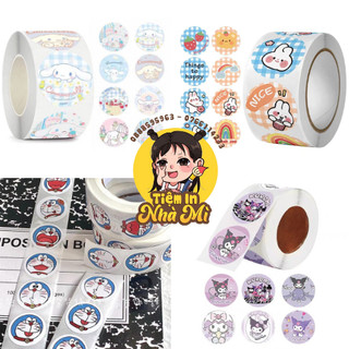 500 cái Tem Thank You tròn nhỏ dạng cuộn