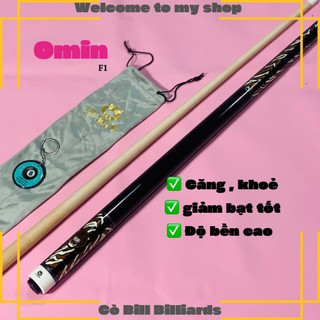 Cơ bida lỗ Omin DO-F1 ngọn công nghệ