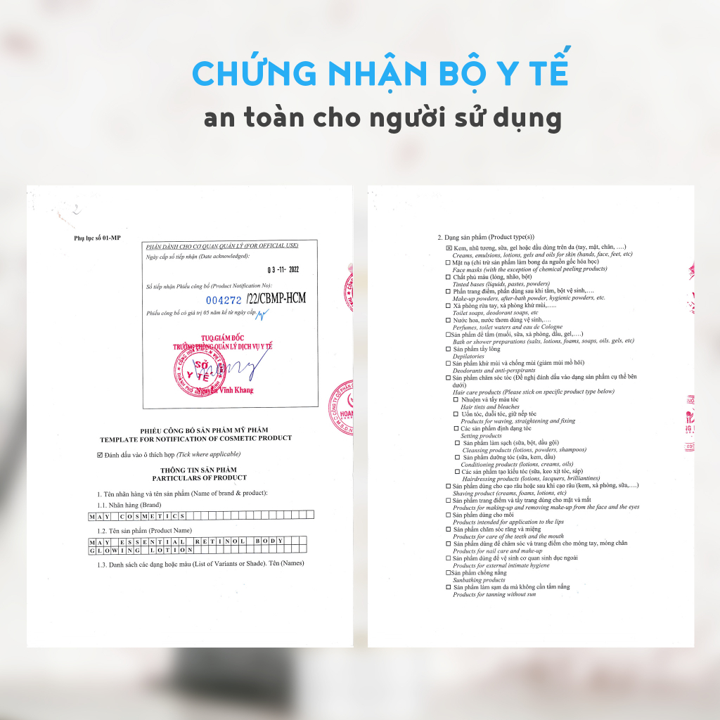 Sữa Dưỡng Body May Essential Retinol Body Glowing Lotion Trẻ Hóa Tái Tạo Độ Mềm Mịn Và Nuôi Dưỡng Da Vào Ban Đêm 200ml