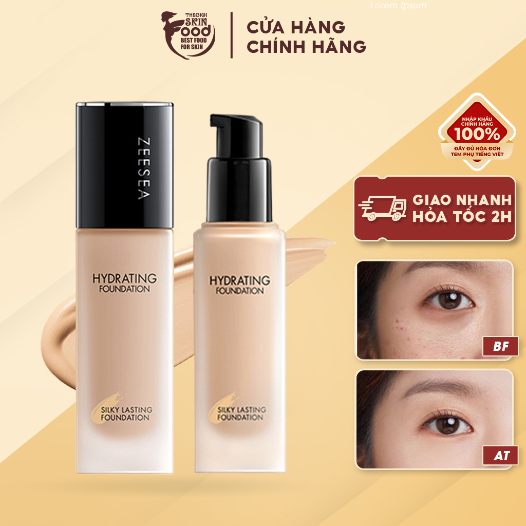 [NHẬP KHẨU] Kem Nền Kiềm Dầu Che Khuyết Điểm Hoàn Hảo ZEESEA Silky Lasting Foundation 30g