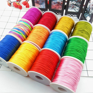 cuộn 80-100met Dây tim 1mm (1.5mm) dây bóng đan vòng tay, dây thắt vòng,vòng cổ