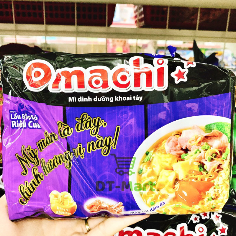 Mì Omachi đủ vị  - combo 5 gói