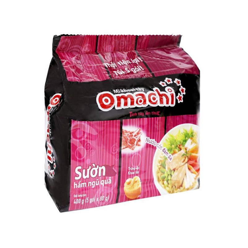 Mì Omachi đủ vị  - combo 5 gói