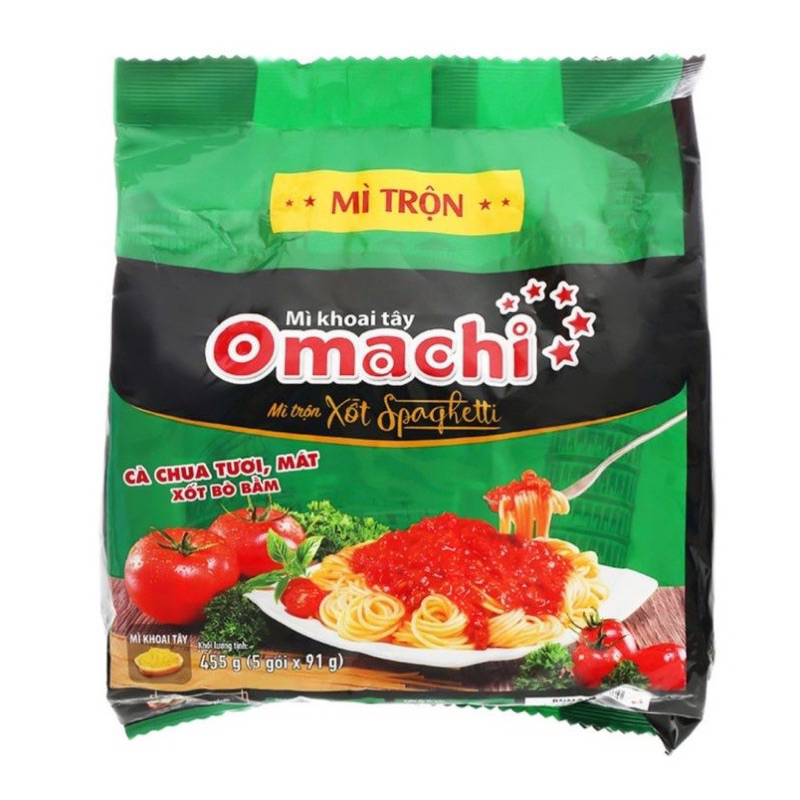 Mì Omachi đủ vị  - combo 5 gói