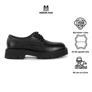 Giày Derby Chunky Nam Da Bò Tăng Chiều Cao 5Cm BH 12 Tháng