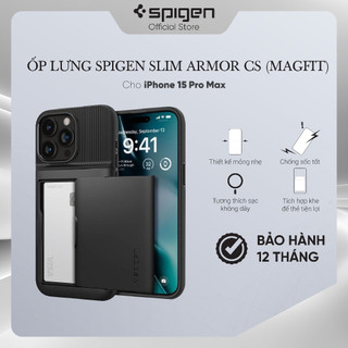 Ốp lưng cho iphone 15 pro/ 15 pro maxspigen slim armor cs - hàng chính hãng