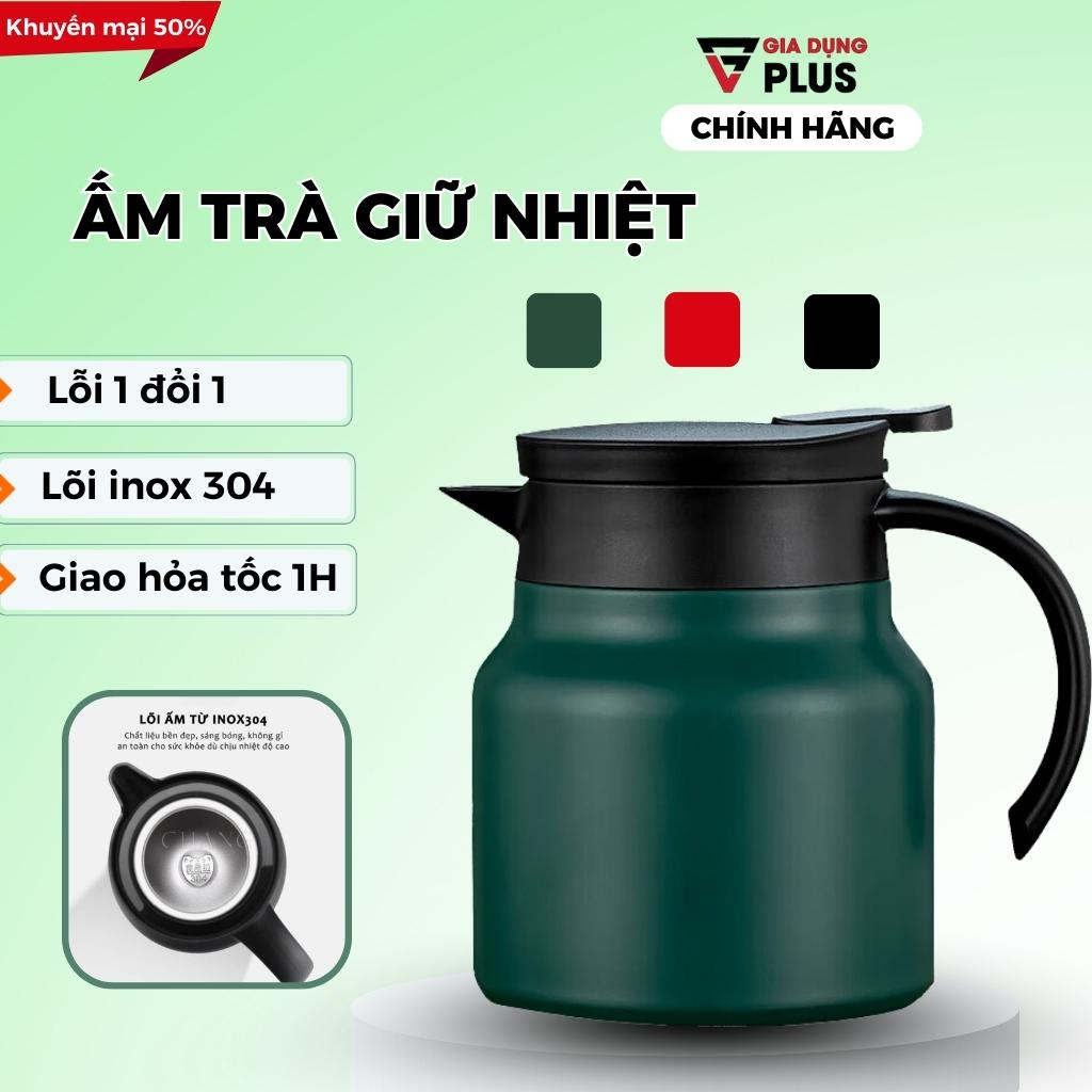 Ấm Trà, Bình Pha Trà Giữ Nhiệt Dung Tích 1000ML Chất Liệu INOX Có Lưới Lọc Kết Hợp Tay Cầm Tròn Tiện Lợi