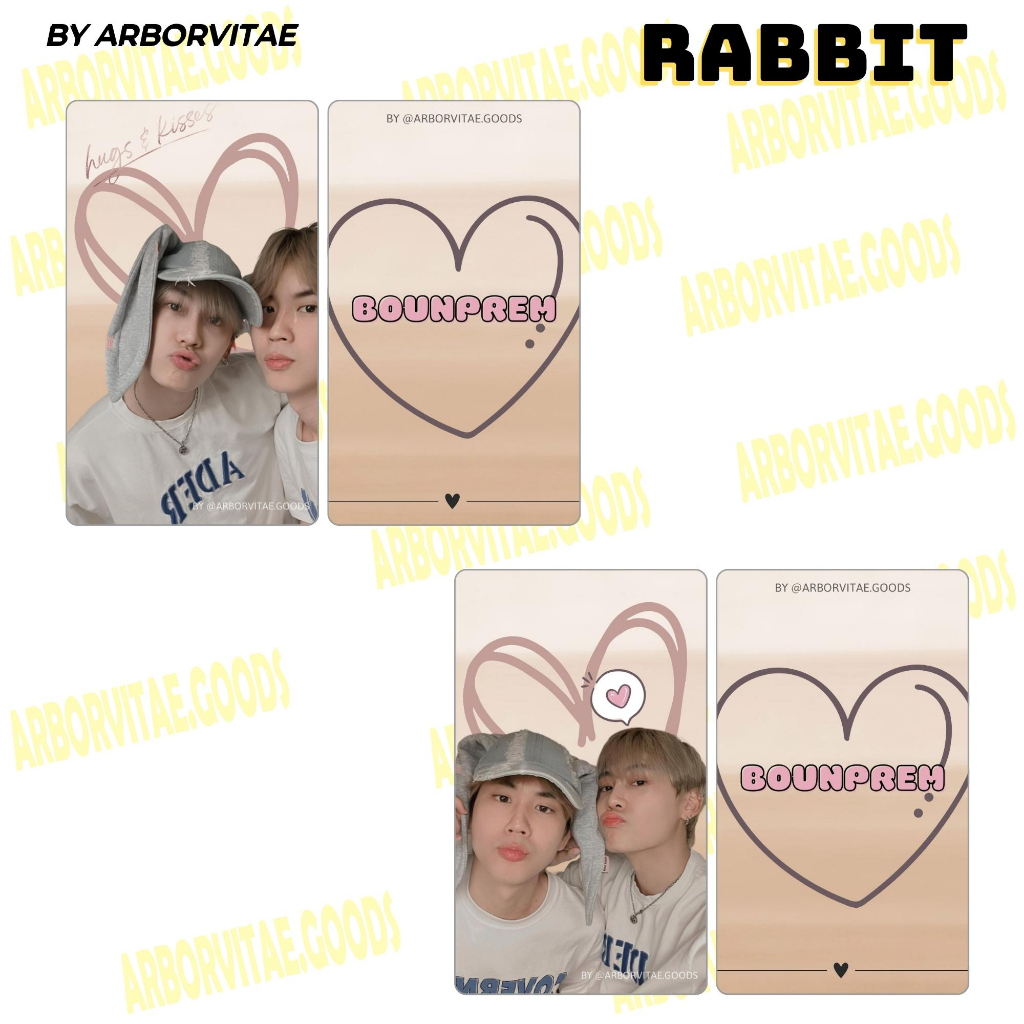 Set card "RABBIT" BounPrem