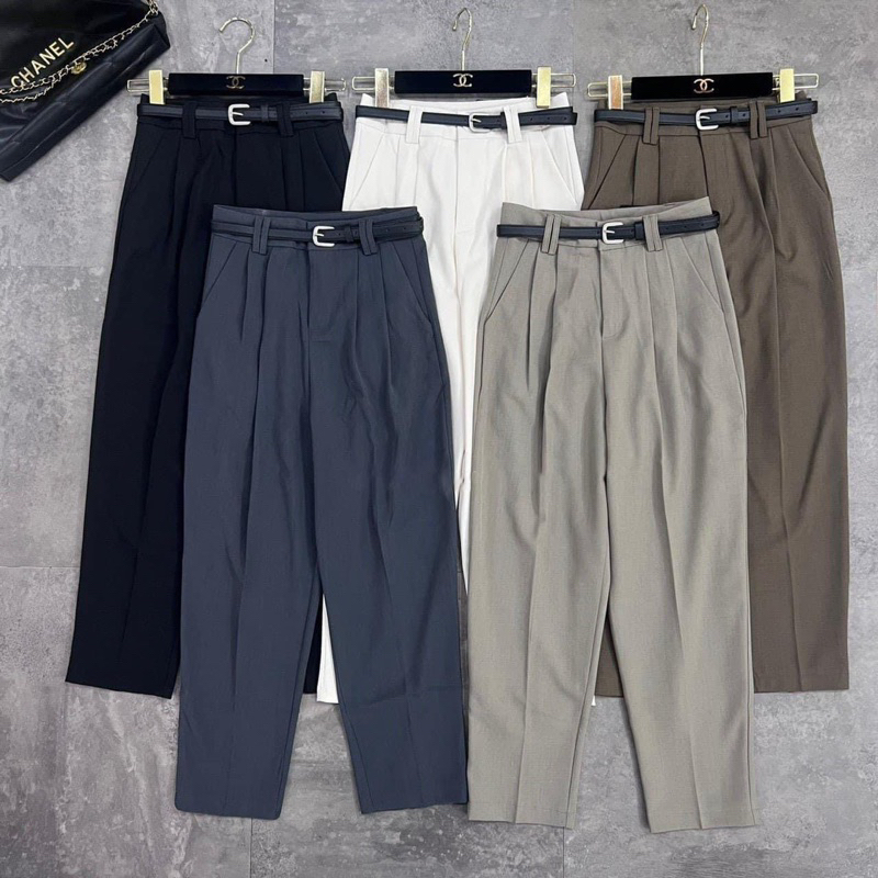 Quần baggy vải cạp thường - tặng kèm đai mã 0556 - 0541 - 686 made in VN