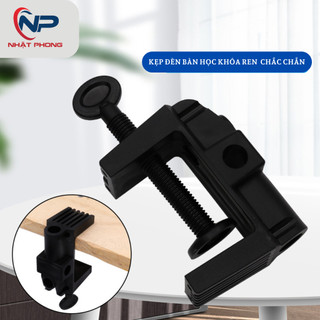 Chân kẹp đèn bàn học,đế kẹp đèn bàn với khóa ren cố định chắc chắn