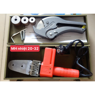(Loại cao cấp ) Bộ máy hàn + kéo cắt ống nước PPr 20-32  có 3 đầu hàn dùng cho ống nóng lạnh ppr
