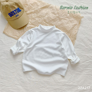 Áo trắng cổ 3 phân giữ nhiệt cho bé trai bé gái Bernie - Áo thu đông cổ 3 phân cho bé trai bé gái từ 9-23kg- 22A217