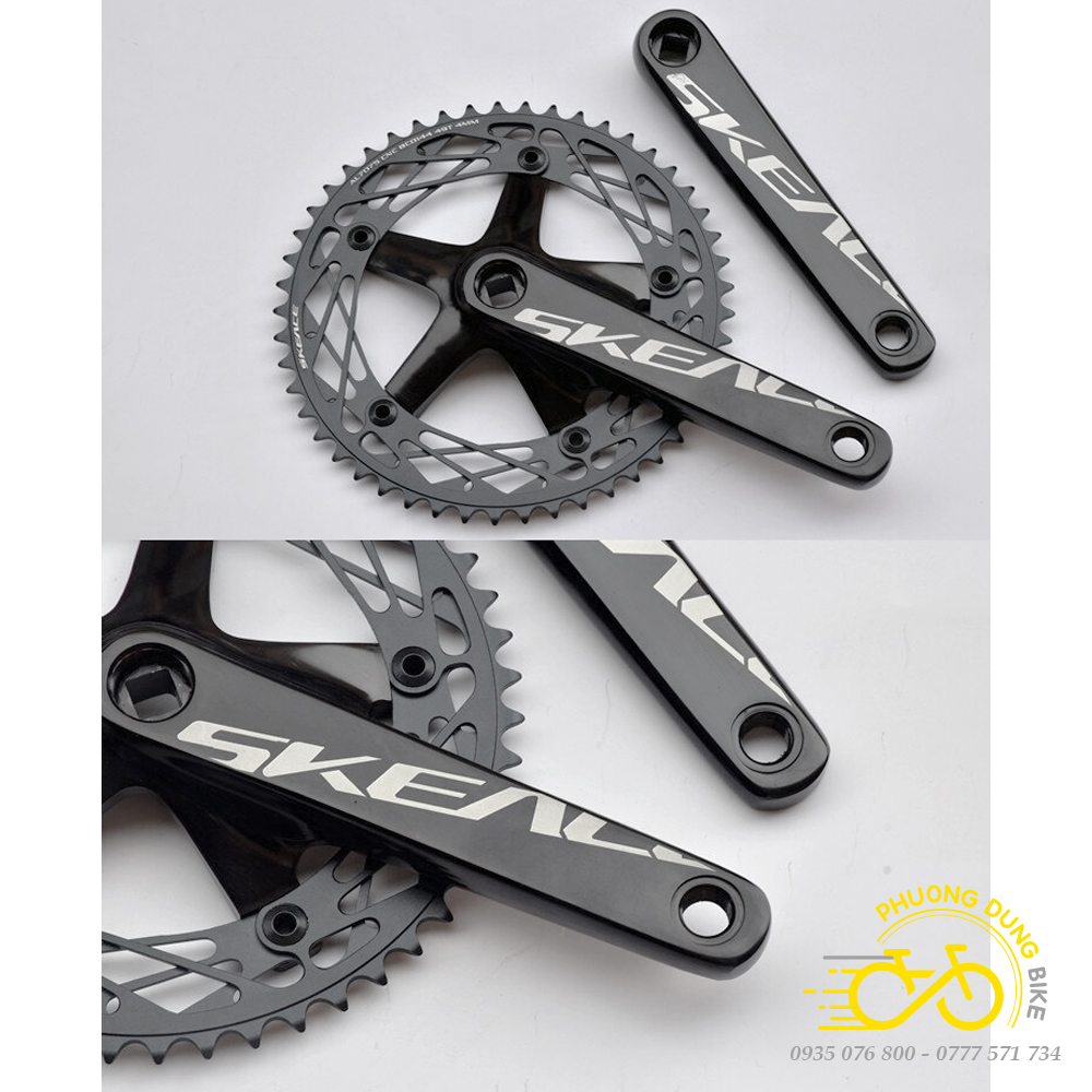 Đùi đĩa  xe đạp 1 tầng Fixed Gear SKEACE 144BCD 49T