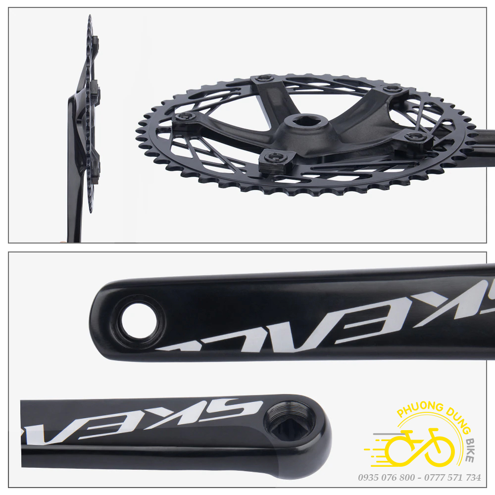 Đùi đĩa  xe đạp 1 tầng Fixed Gear SKEACE 144BCD 49T