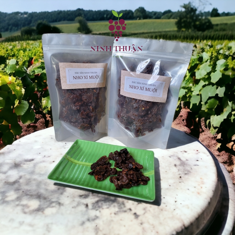 Nho Xí Muội Ninh Thuận túi zip ăn liền