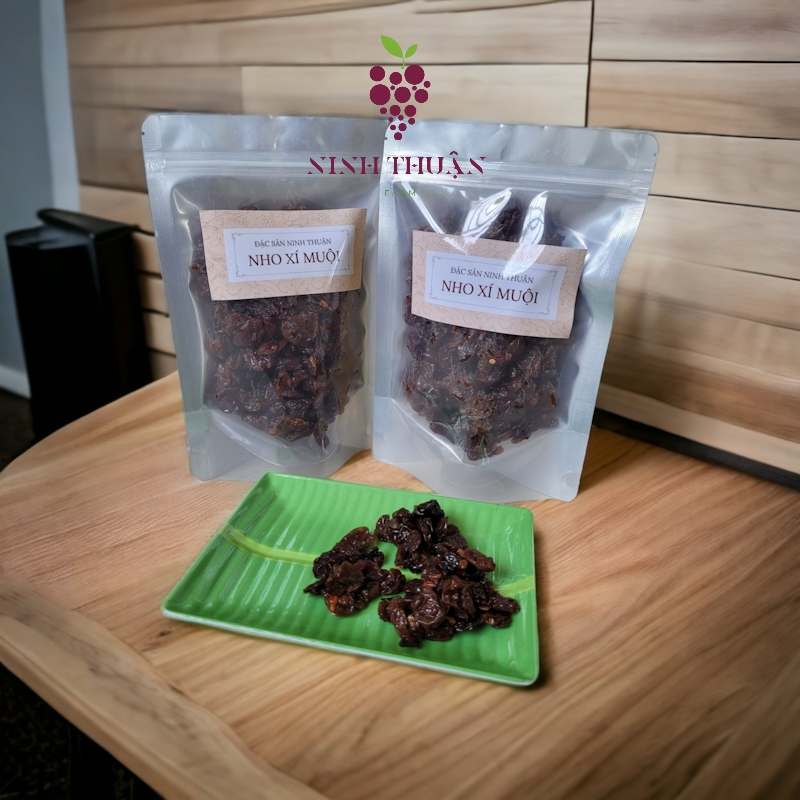 Nho Xí Muội Ninh Thuận túi zip ăn liền