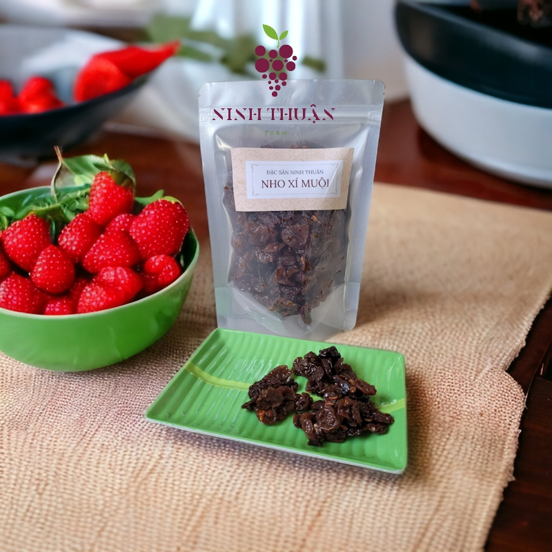 Nho Xí Muội Ninh Thuận túi zip ăn liền