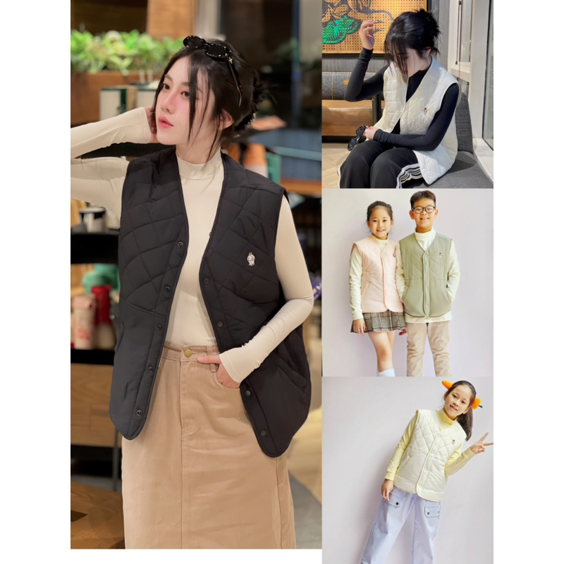 Áo gile phao BeeMon chần bông siêu nhẹ