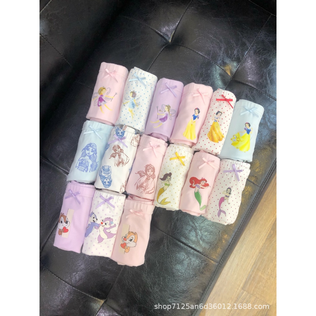 Set 3 quần chip đùi TEENGO hình hoạt hình đáng yêu cho bé gái từ 7-36kg