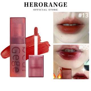 Gegebear Son Bóng Màu Nhung Lì Dưỡng Ẩm Kháng Nước Lâu Trôi hazy SHEMIN