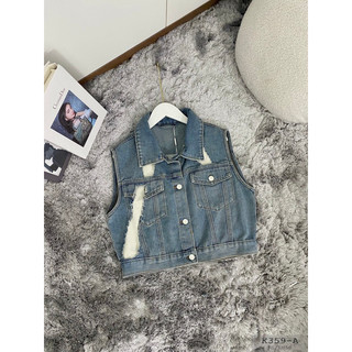 ÁO GILÊ NỮ JEAN CROPTOP