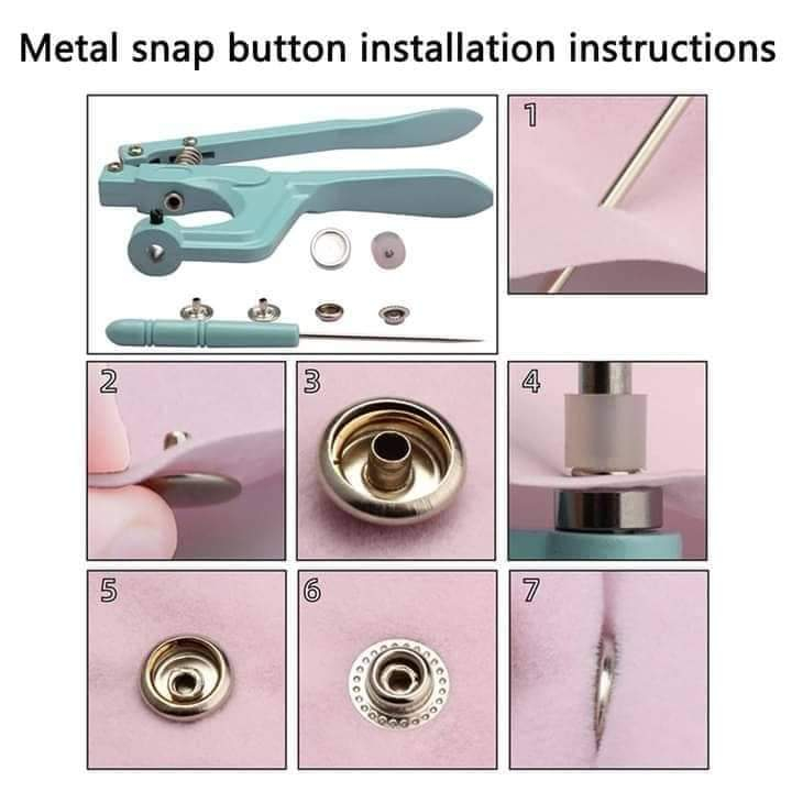 Bộ 312 nút bấm kim loại kèm kìm chuyên dụng cho may vá FREESHIP giá tại xưởng