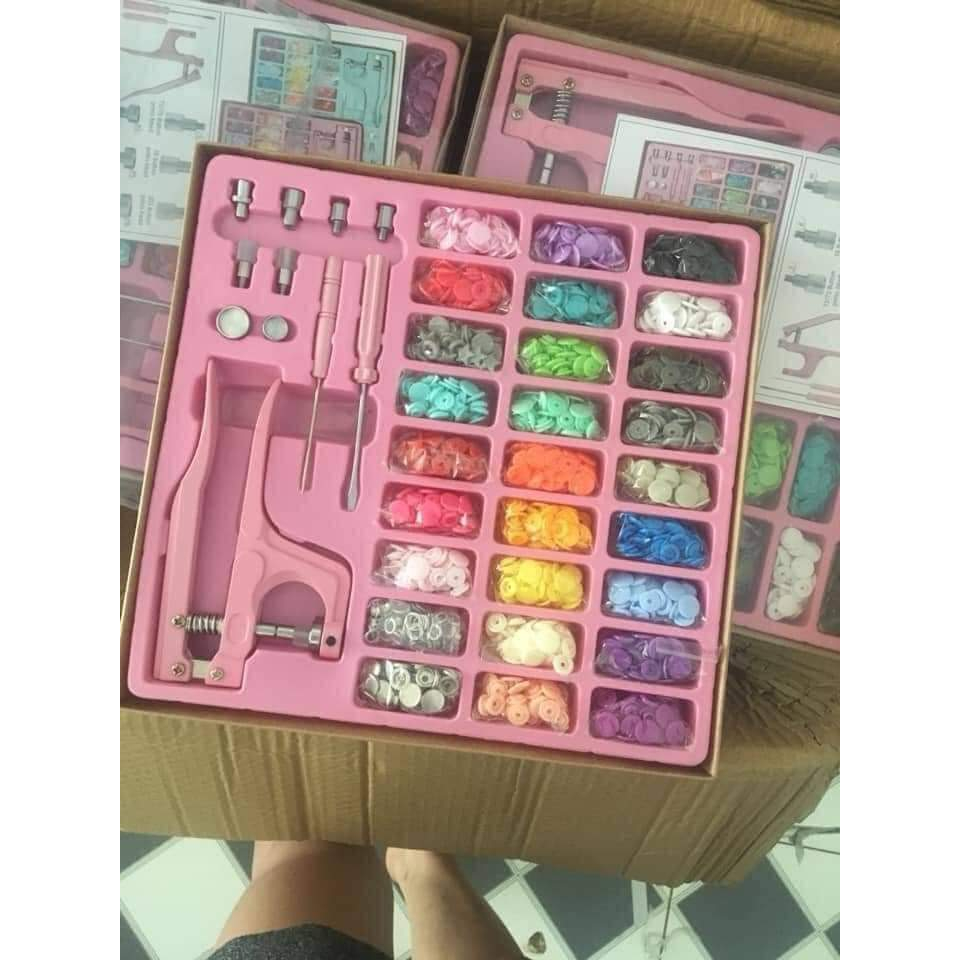 Bộ 312 nút bấm kim loại kèm kìm chuyên dụng cho may vá FREESHIP giá tại xưởng