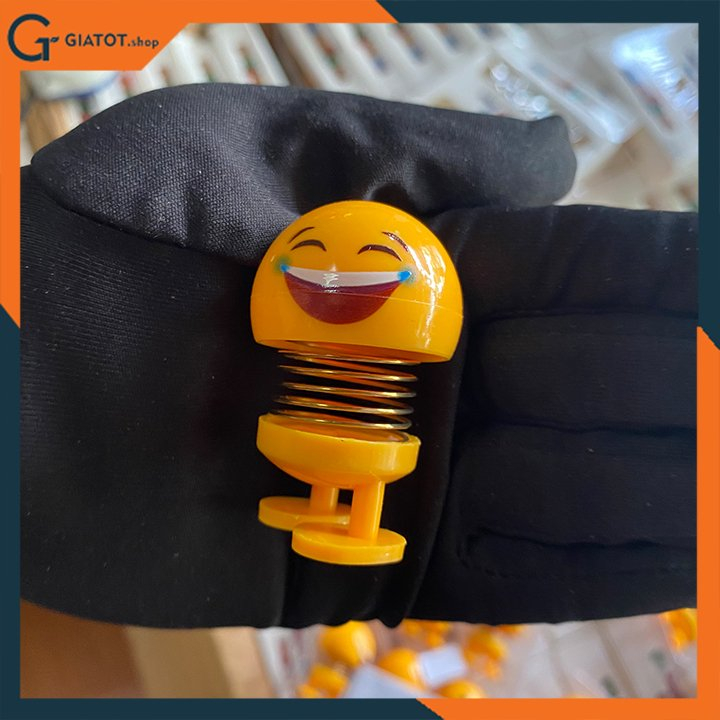 Hộp 6 con thú nhún emoji lò xo mini , sét 6 con thú nhún lò xo cute, có biểu cảm ngộ nghĩnh vui nhộn