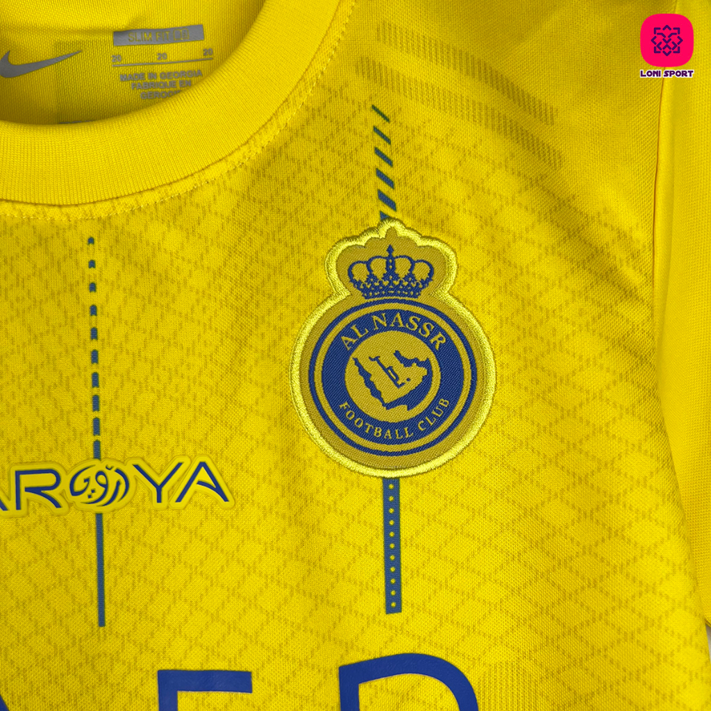 Bộ bóng đá trẻ em CLB Al-Nassr sân nhà 23/24 - hàng Thái Lan