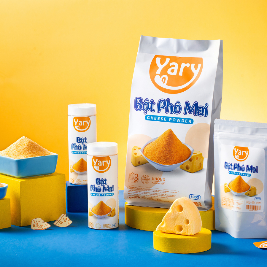 Bột Phô Mai Yary Thơm Ngon, Bột Phô Mai Lắc Khoai Tây, Gà Rán, Làm Sốt Phô Mai, Làm Topping Trà Sữa