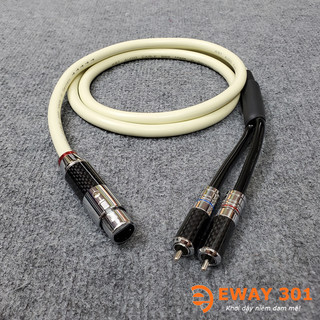 Dây jack canon cái ra 2 av/rca wbt 888 - dây tín hiệu dùng cho loa sub điện - chất âm hay - cắm từ vang xuống sub điện