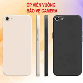 Ốp iphone 6/6s-iphone 6/6s plus-iphone 7/8-iphone 7 plus/ 8 plus-iphone se 2020 viền vuông, cạnh vuông bảo vệ camera