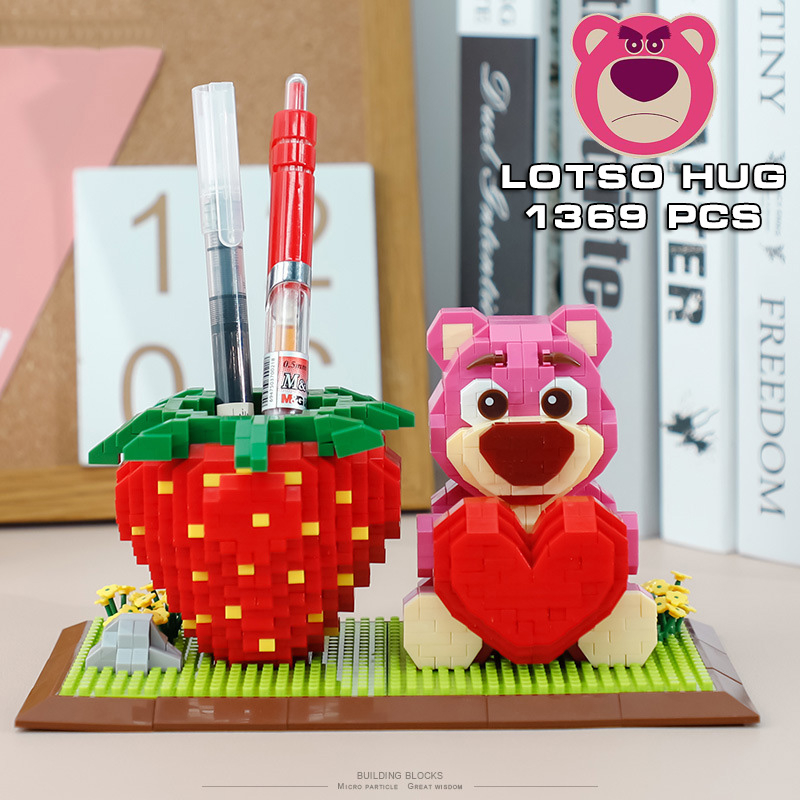 Đồ Chơi Lắp Ráp Kiểu Lego Hộp Đựng Bút Phi Hành Gia,Doraemon,Shin Cậu Bé Bút Chì,Mèo Garfield Với 1300+ Mảnh Ghép