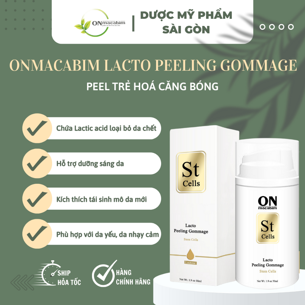 Peel Lacto Onmacabim căng bóng 50ml