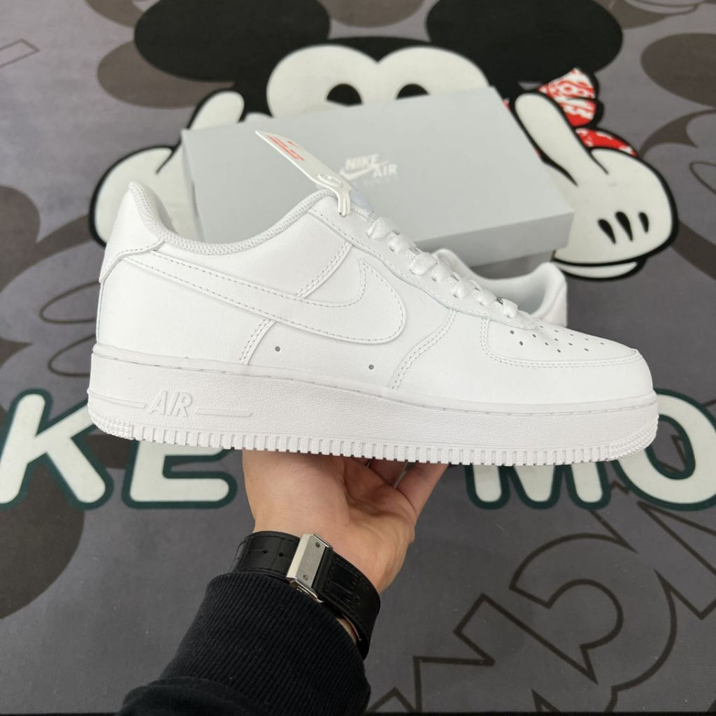 Giày AF1_Nike Trắng Nam Nữ, Giày Air_Force 1_Màu Trắng Thời Trang Full Box