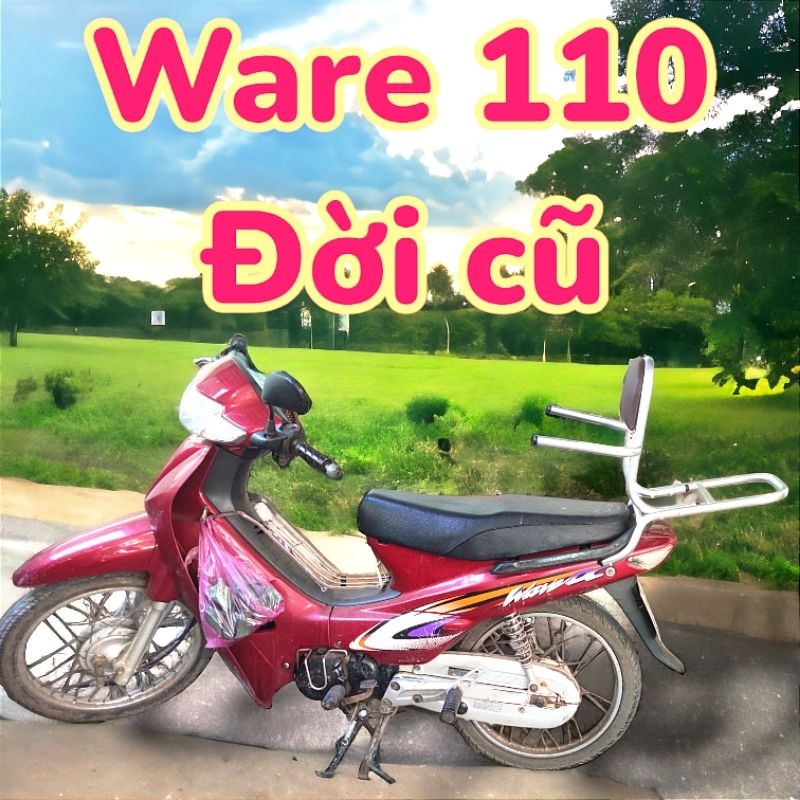Baga phượt có ghế dựa xe wave lùn 2002_2003.Mẫu mới có thể tháo rời tay vịn
