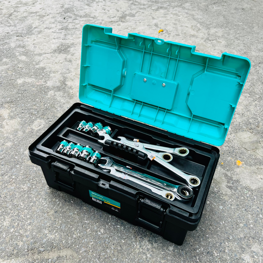 Hộp đựng đồ nghề FUTHER 14-17-19 inch Thùng dụng cụ nhựa PP cứng cáp chịu lực tốt độ bền cao nhiều ngăn giá tốt