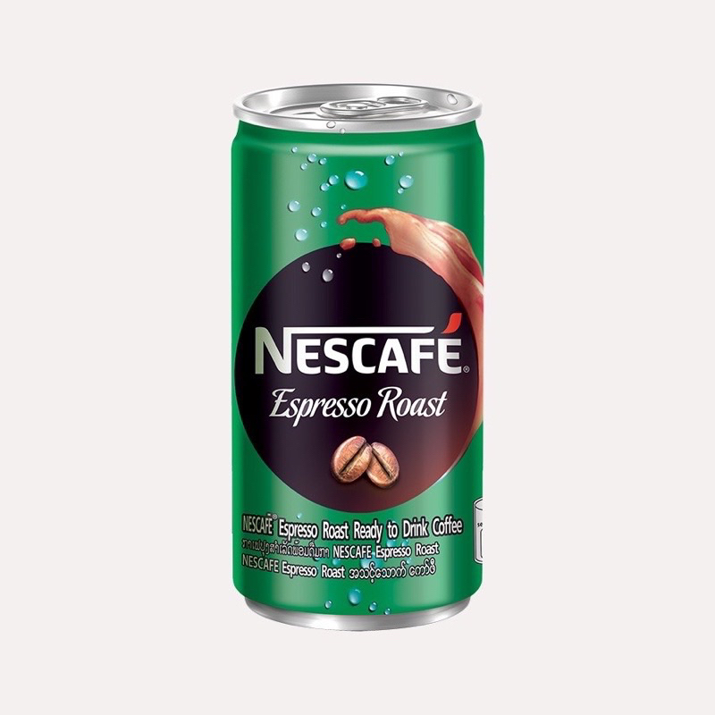 Thùng Cà phê uống liền Nescafe espresso  Roast  lon 180 ml*30lon