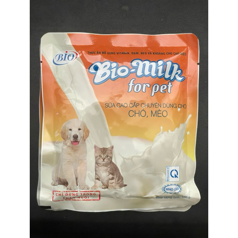 Sữa cao cấp chó mèo Bio Milk for pet gói 100g