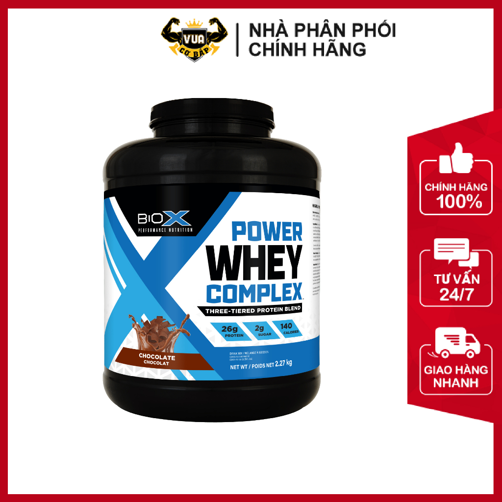 Sữa Tăng Cơ Power Whey Complex BioX Orange Creamsicle - Mua hộp 5LBS tặng ngay áo Biox