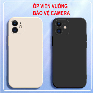 Ốp lưng iphone 12 -iphone 12 pro-iphone 12 mini-iphone 12 pro max cạnh vuông,silicon dẻo bảo vệ camera